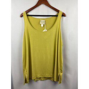 Women’s Wynne Layers Size 1X Mustard Yellow Tank Top